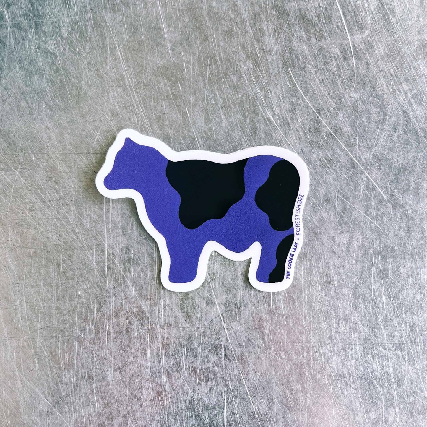 Purple Cow Sticker