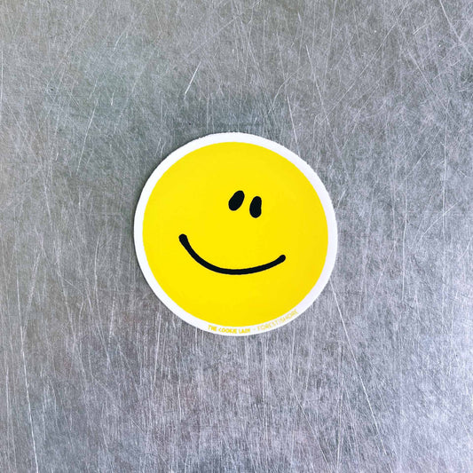 Yellow Happy Face Sticker
