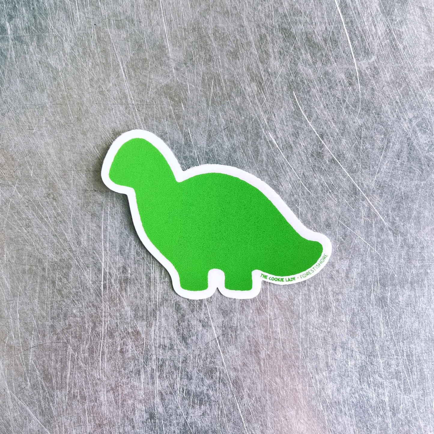 Green Dino Sticker