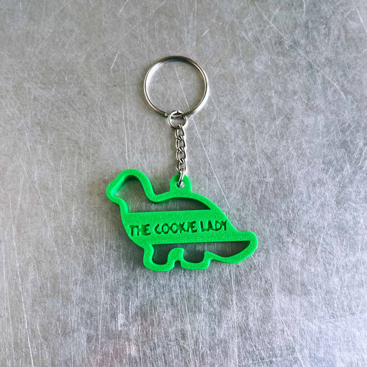 Green Dino Keychain